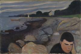 Jappe sur la Plage (Edvard Munch) - Muzeo.com