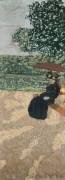 Jardins publics : l 'ombrelle rouge (Edouard Vuillard) - Muzeo.com