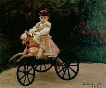 Jean Monet sur son cheval de loisir (Claude Monet) - Muzeo.com