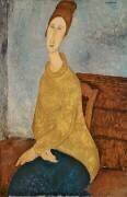 Jeanne Hebuterne dans un pull jaune (Amedeo Modigliani) - Muzeo.com