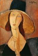 Jeanne Hébuterne au grand chapeau (Amedeo Modigliani) - Muzeo.com