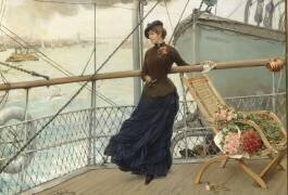 Jeune Écossaise sur un bateau arrivant à New York (Henry Bacon) - Muzeo.com