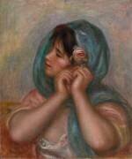 Jeune femme arrangeant sa boucle d'oreille (Auguste Renoir) - Muzeo.com