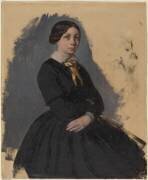 Jeune femme en noir (Edgar Degas) - Muzeo.com