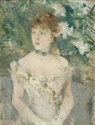 Jeune femme en toilette de bal (Berthe Morisot) - Muzeo.com