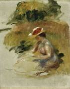 Jeune femme en train de lire (Auguste Renoir) - Muzeo.com