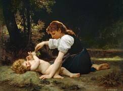 Jeune femme et enfant (William Bouguereau) - Muzeo.com