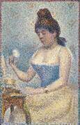 Jeune femme se poudrant (Georges Seurat) - Muzeo.com