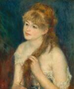 Jeune femme tressant ses cheveux (Auguste Renoir) - Muzeo.com