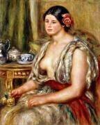 Jeune fille assise en costume oriental (Auguste Renoir) - Muzeo.com