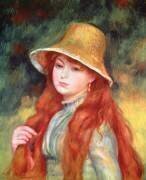 Jeune fille aux cheveux longs (Auguste Renoir) - Muzeo.com