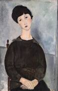 Jeune fille brune, assise (Amedeo Modigliani) - Muzeo.com
