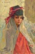 Jeune fille de Bou-Saâda, Algérie (Etienne Dinet) - Muzeo.com