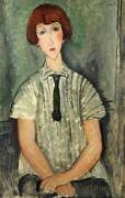 Jeune fille à la chemise rayée (Amedeo Modigliani) - Muzeo.com