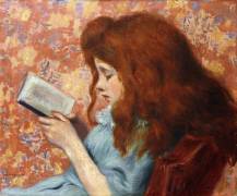 Jeune fille lisant (Federico Zandomeneghi) - Muzeo.com