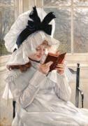 Jeune fille lisant un livre (James Tissot) - Muzeo.com