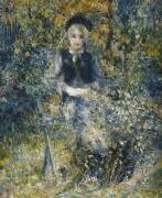 Jeune fille sur un banc (Auguste Renoir) - Muzeo.com