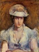 Jeune fille vêtue de blanc ou Marguerite Gauthier-Lathuille (Edouard Manet) - Muzeo.com