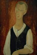 Jeune homme avec un gilet noir (Amedeo Modigliani) - Muzeo.com