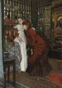 Jeunes femmes regardant des objets japonais (James Tissot) - Muzeo.com
