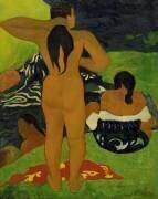 Jeunes femmes tahitiennes se baignant (Paul Gauguin) - Muzeo.com