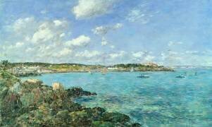 La baie de Douarnenez (Eugène Boudin) - Muzeo.com