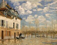 La barque pendant l'inondation, Port Marly (Alfred Sisley) - Muzeo.com