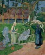La barrière fleurie, Le Pouldu (Paul Serusier) - Muzeo.com