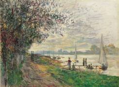 La berge du Petit-Gennevilliers (Claude Monet) - Muzeo.com