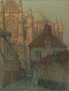 La Cathédrale de Beauvais au soleil couchant (Henri Le Sidaner) - Muzeo.com