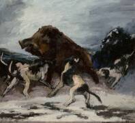La chasse au sanglier en Normandie (André Mare) - Muzeo.com