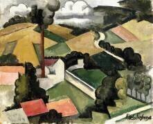 La cheminée de l'usine (Roger de La Fresnaye) - Muzeo.com