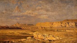 La Citadelle de Mokatan, prés du Caire (Léon Belly) - Muzeo.com