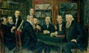 La convention des professeurs de Hambourg (Max Liebermann) - Muzeo.com