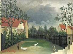 La cour de la ferme (Henri Rousseau) - Muzeo.com