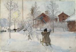 La cour et le lavoir (Carl Larsson) - Muzeo.com