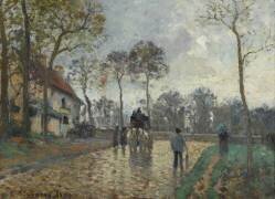 La diligence à Louveciennes (Yvelines) (Camille Pissarro) - Muzeo.com