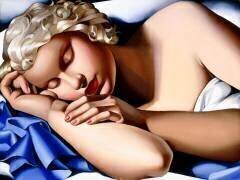 La dormeuse (Kizette I), 1933. Collection privée (Tamara de Lempicka) - Muzeo.com