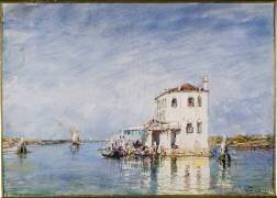 La douane à Venise (en fait Maison dans la lagune) (Félix Ziem) - Muzeo.com