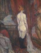 La femme devant un miroir (Henri de Toulouse-Lautrec) - Muzeo.com
