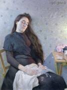 La fille aux fleurs endormies (Eugène Assezat de Bouteyre) - Muzeo.com