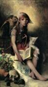 La fille de la sorcière (Carl Larsson) - Muzeo.com