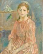 La fille de l'artiste avec une perruche (Berthe Morisot) - Muzeo.com