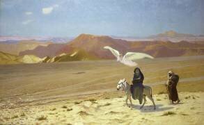 La fuite en Égypte (Jean-Léon Gérôme) - Muzeo.com