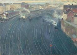 La Gare du Luxembourg à Bruxelles (Henri Ottmann) - Muzeo.com