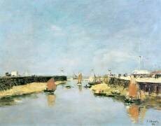 La jetée (Eugène Boudin) - Muzeo.com