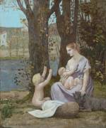 La jeune mère, dit aussi Maternité, ou la Charité (Pierre Puvis de Chavannes) - Muzeo.com