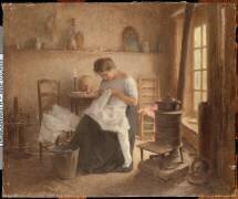 La lingère (Léon Delachaux) - Muzeo.com