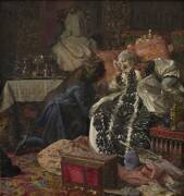 La mort de la reine Sophie Amalie (Kristian Zahrtmann) - Muzeo.com