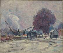la neige au quai de Boulogne (Maximilien Luce) - Muzeo.com